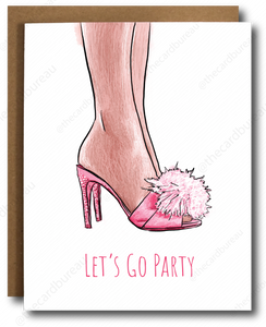 Barbie Party Card
