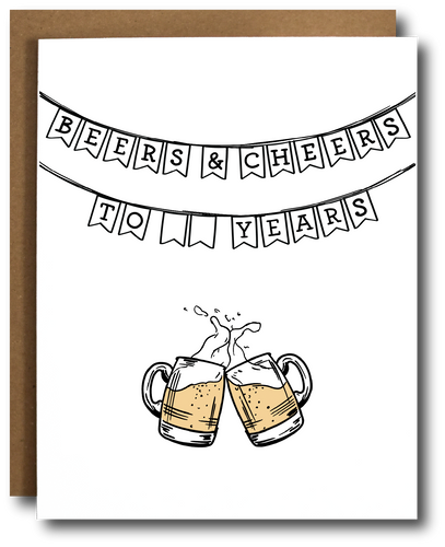 Beers & Cheers Celebration Card