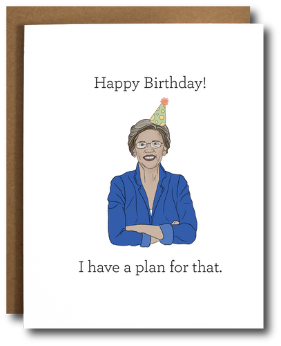 Elizabeth Warren Birthday Card