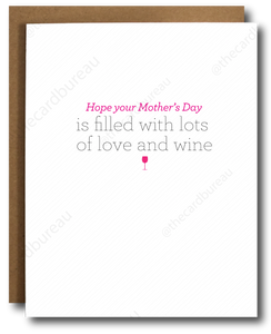 Wine Filled Mother's Day Card