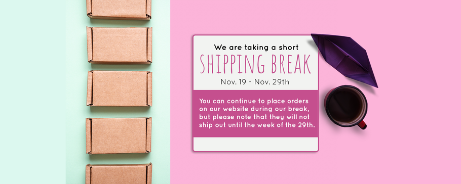 Be Aware of our Shipping Break