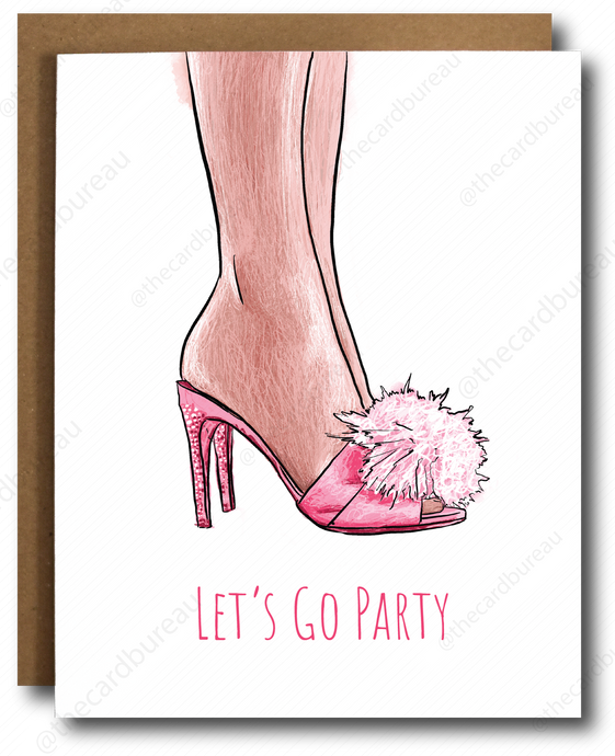 Barbie Party Card