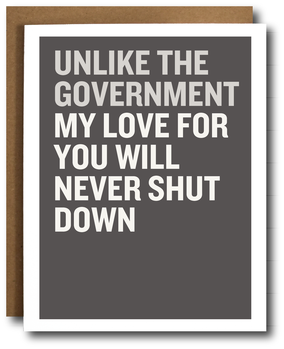 Love Shut Down Card