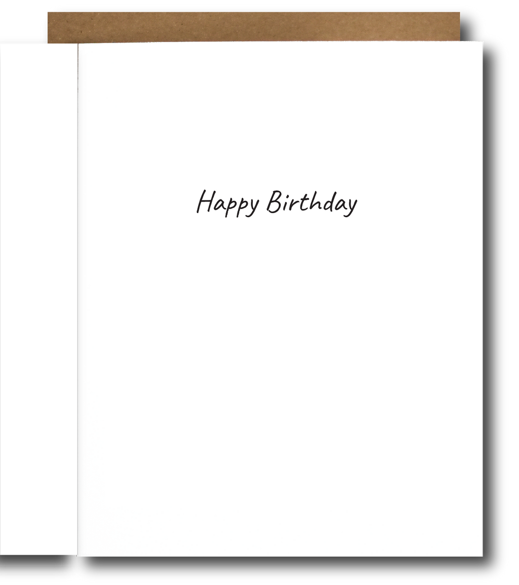Inside of card that says Happy Birthday