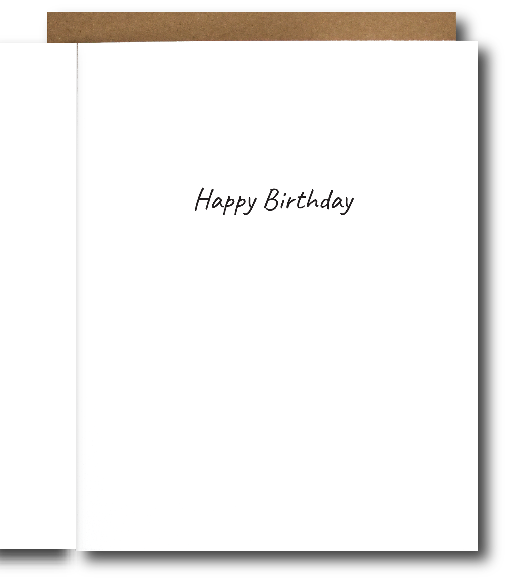 Inside of card that says Happy Birthday