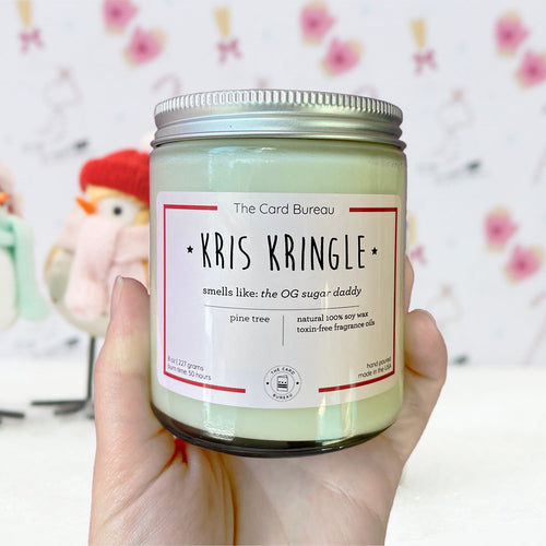 Kris Kringle Funny Christmas Candle