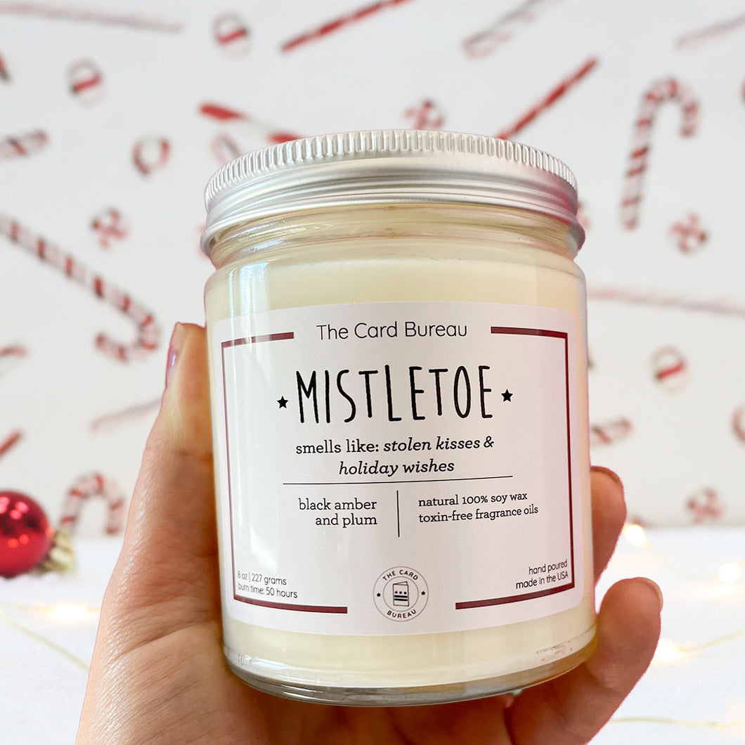 Mistletoe Kisses Christmas Candle