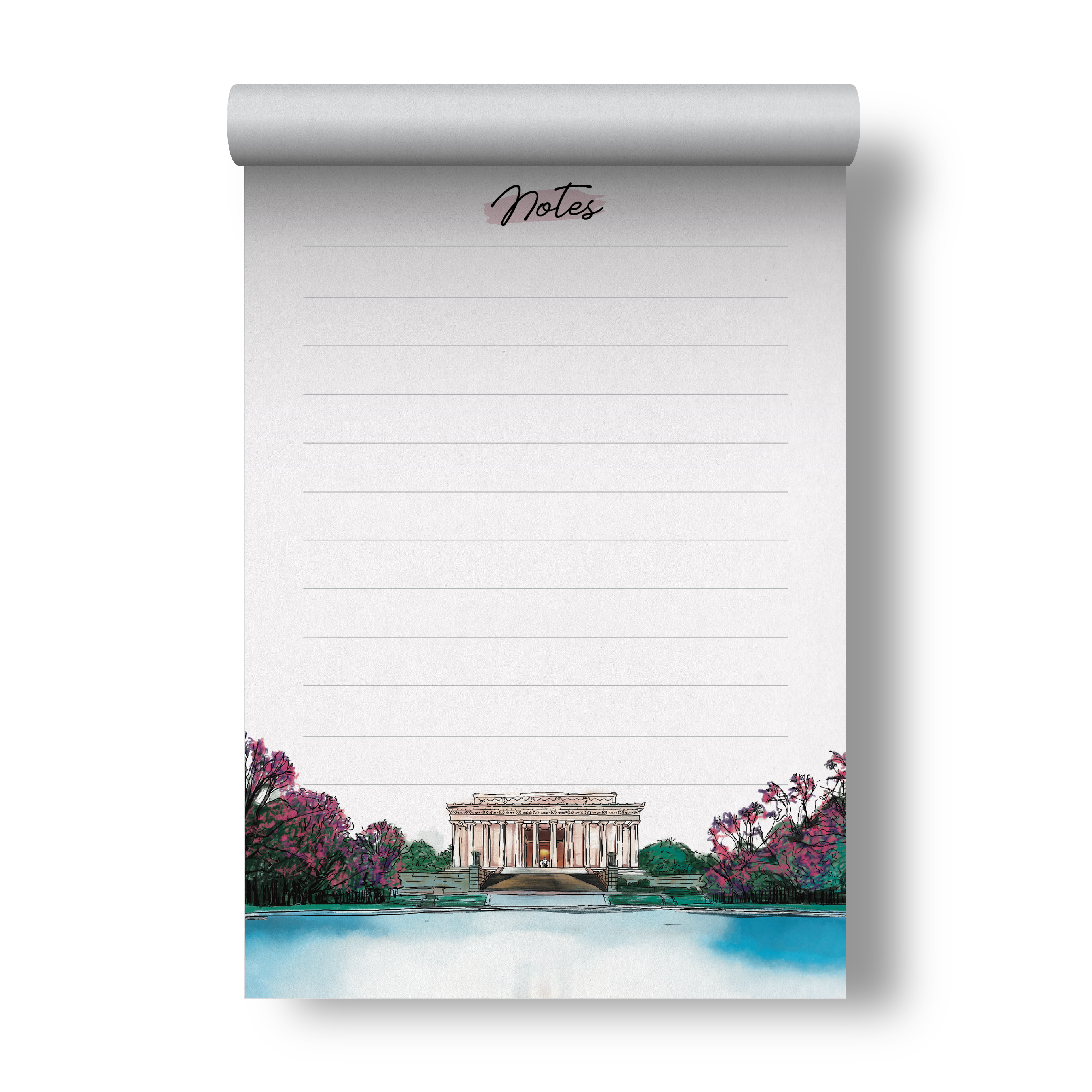 Lincoln Memorial Washington DC Notepad