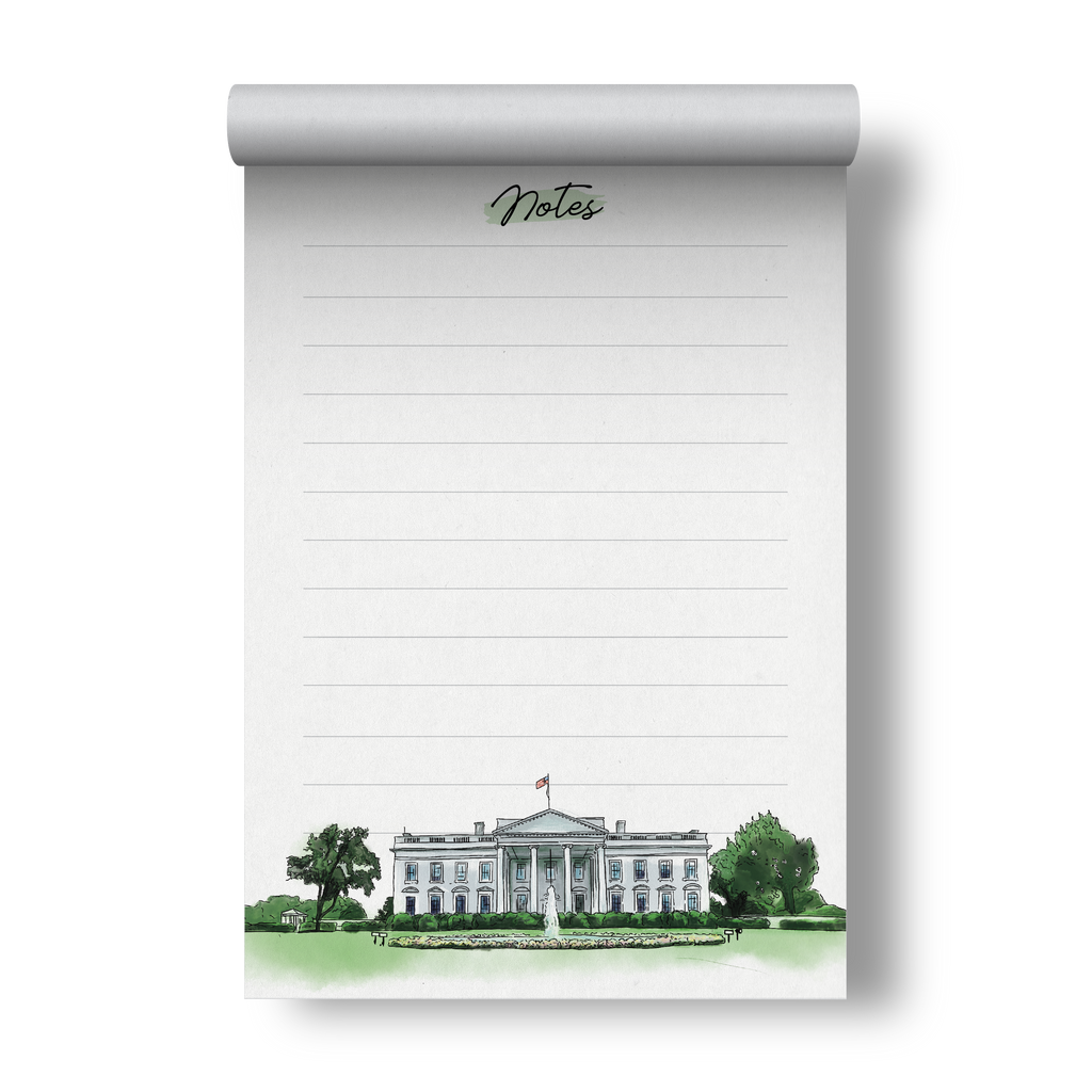 White House Washington DC Notepad