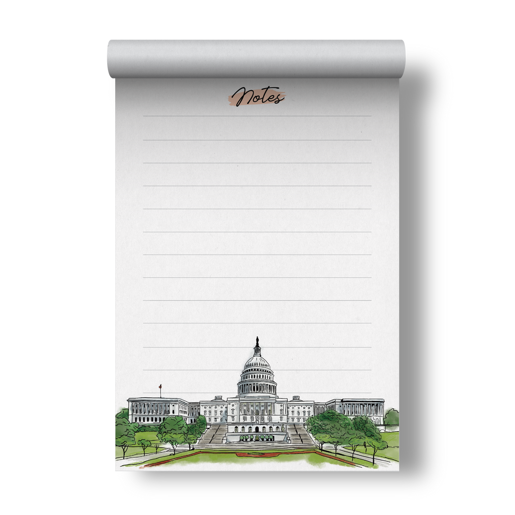 Capitol Building Washington DC Notepad