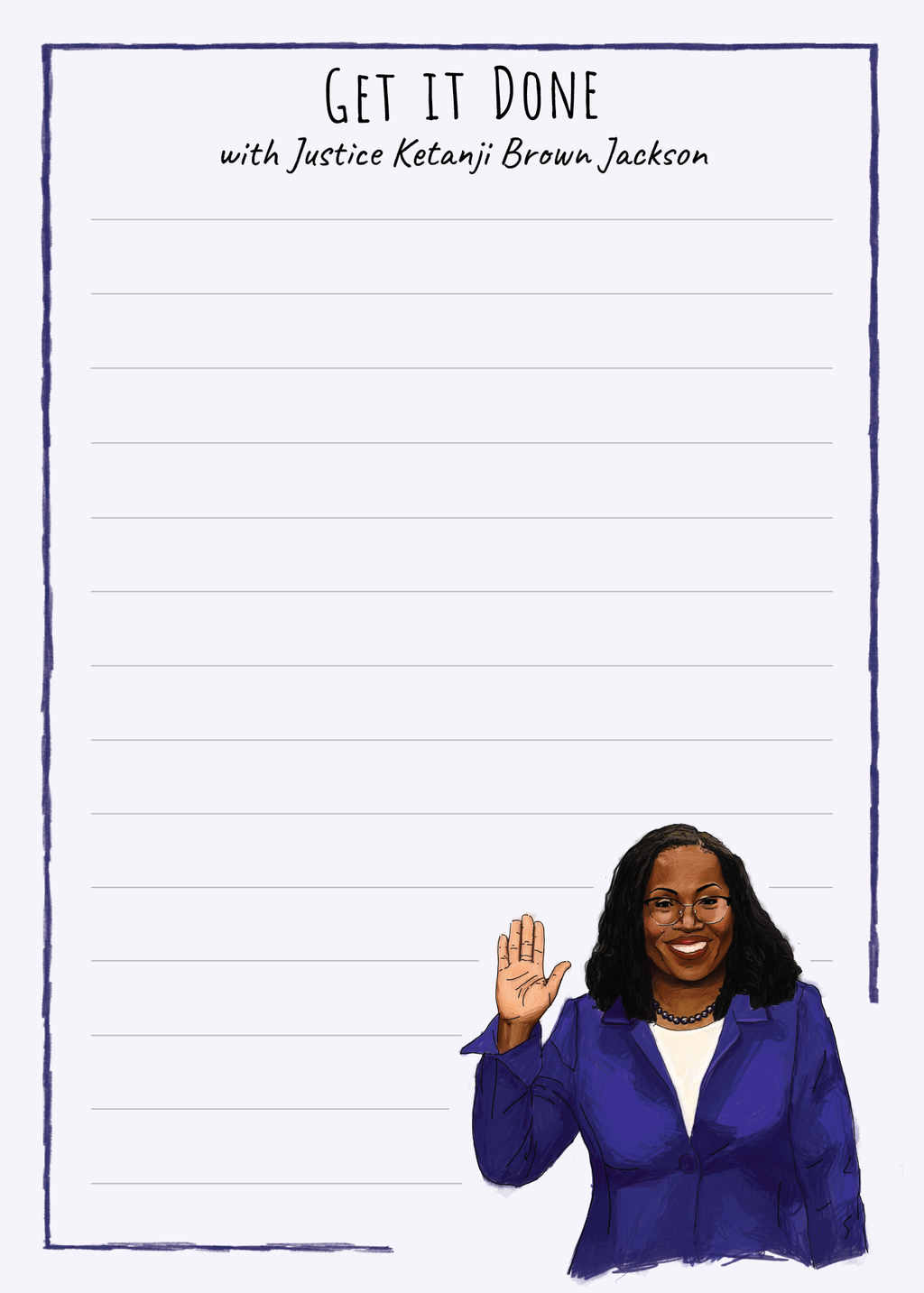 Justice Ketanji Brown Jackson Notepad