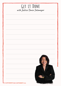 Justice Sonia Sotomayor Notepad