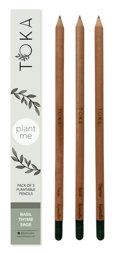 3 PACK PENCILS - HERBS