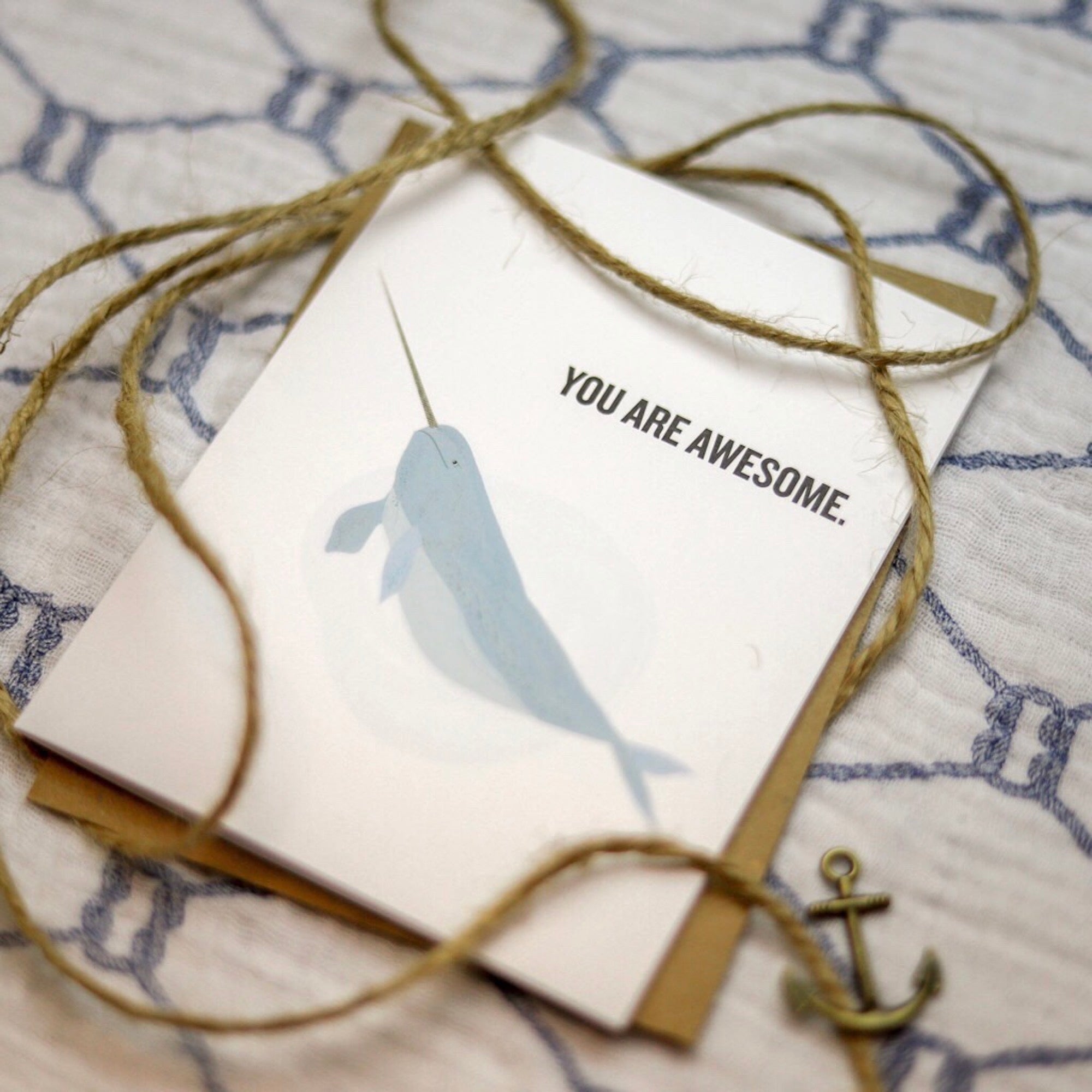 Awesome Narwhal Card