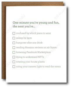 Young and Fun List Card