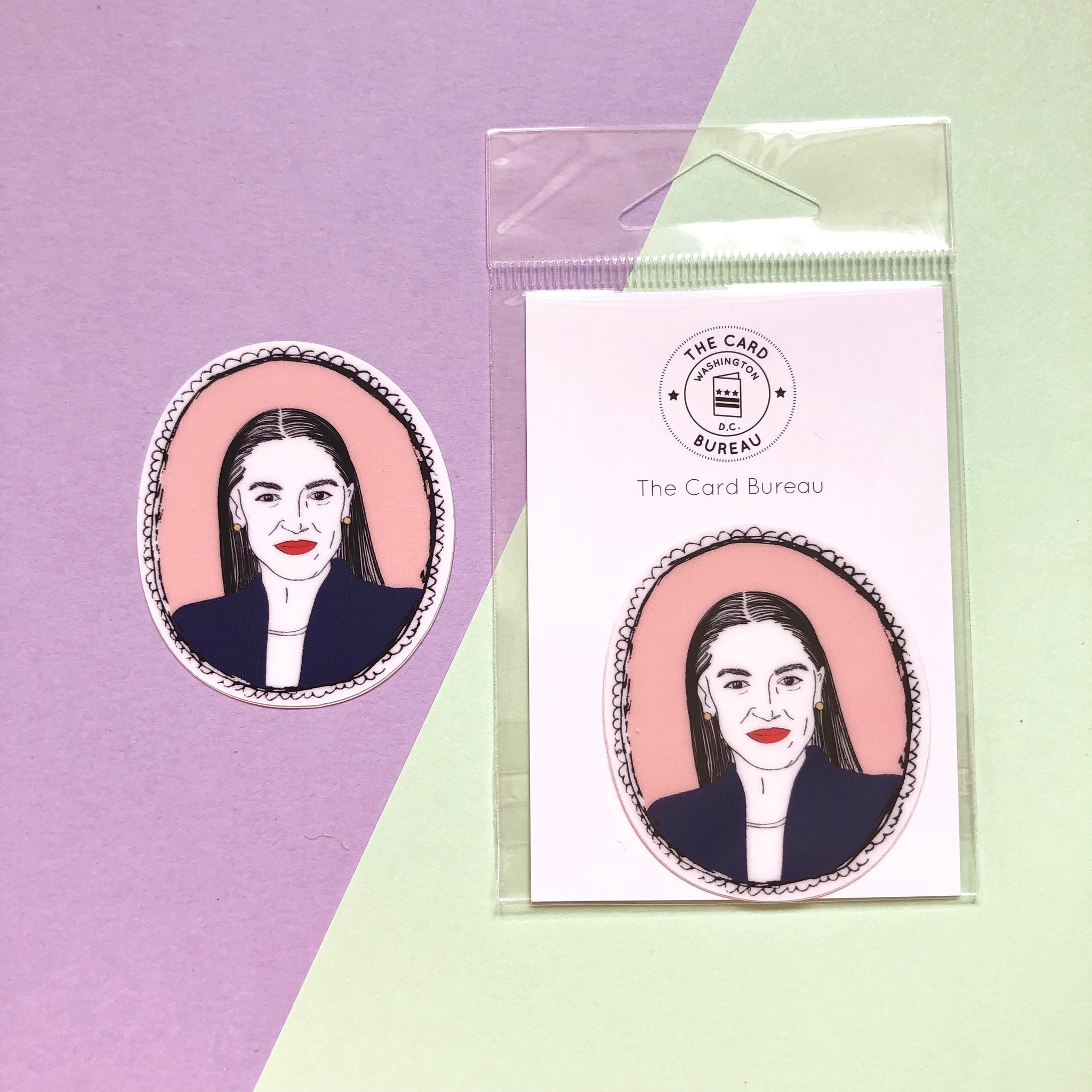 AOC Congresswoman Sticker – The Card Bureau