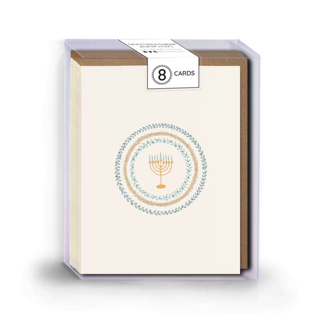 BOXED SET - Hanukkah Menorah Cards