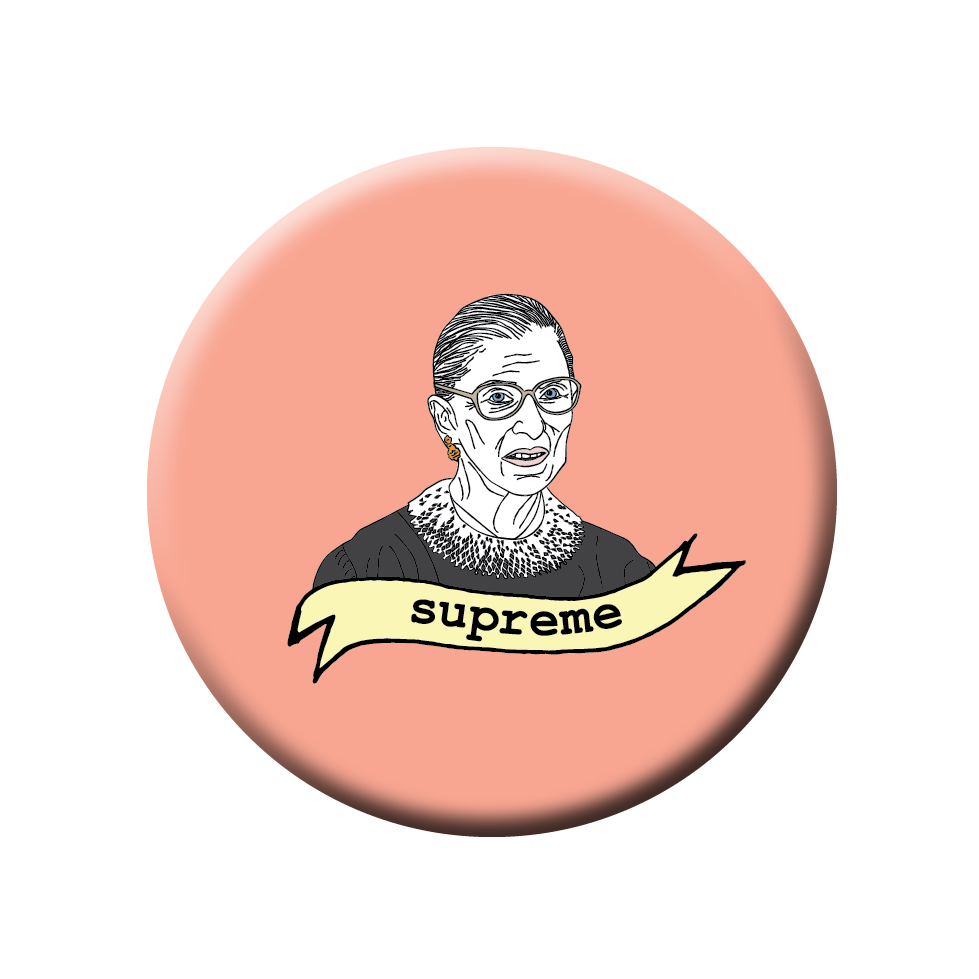 RBG Supreme Button/Magnet/Bottle Opener Magnet