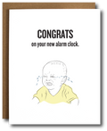Baby Alarm Clock Card