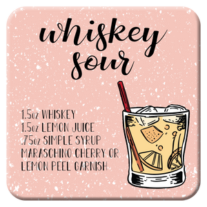 Whiskey Cocktail Coaster Set