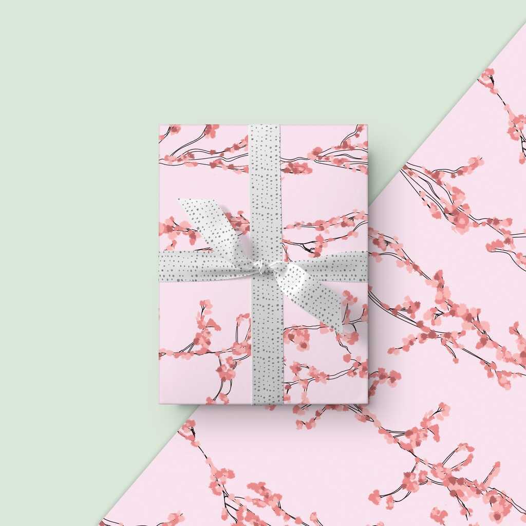 Cheery Cherries - Reversible — Rich Plus Gift Wrapping Paper Wholesale