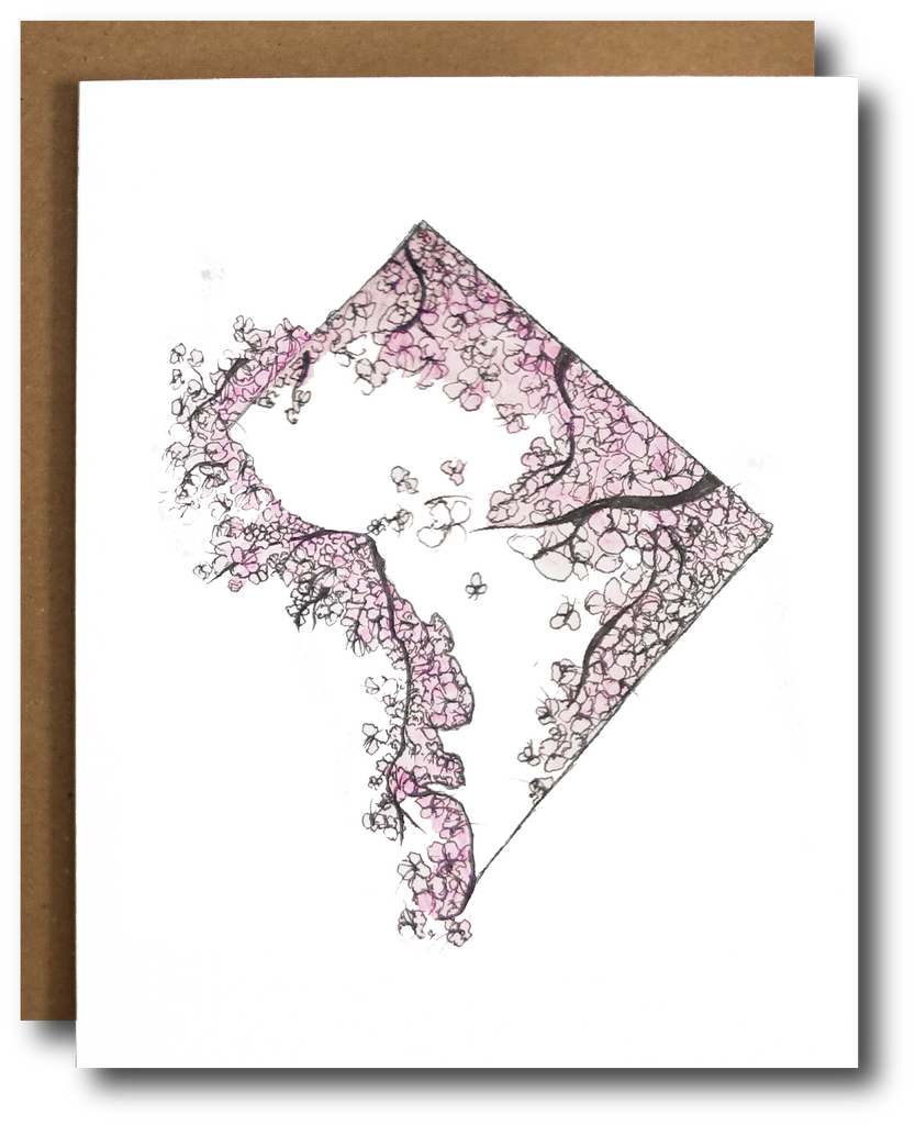 Cherry Blossom DC Card The Card Bureau