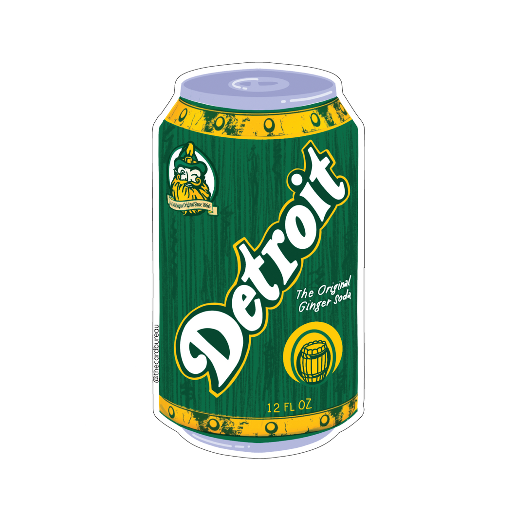Detroit Soda Sticker