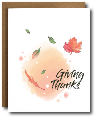 Giving Thanks Fall/ Thanksgiving Card