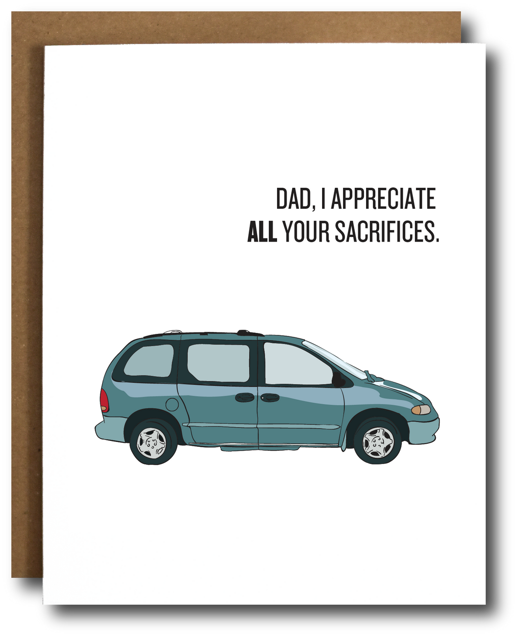 Minivan Dad Father's Day Card