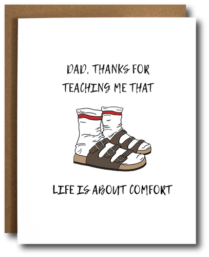 Birkenstocks Father's Day Card