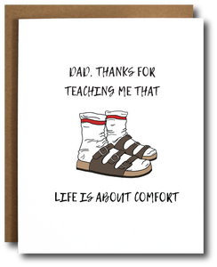 Birkenstocks Father's Day Card