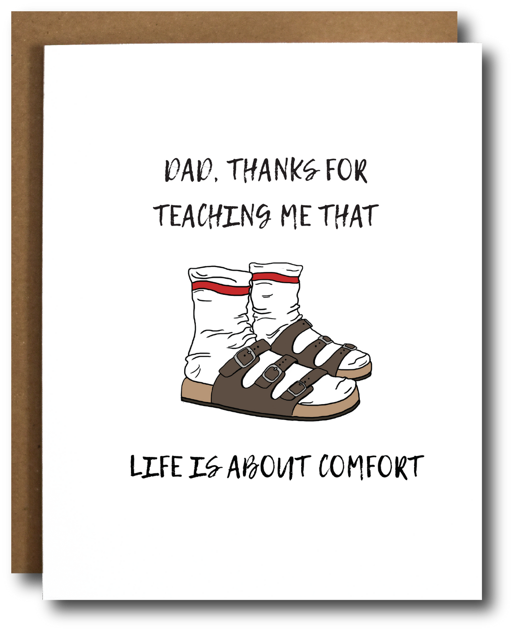 Birkenstocks Father's Day Card