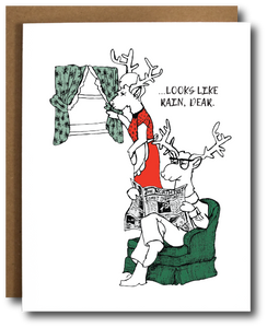 Reindeer Punny Holiday Card