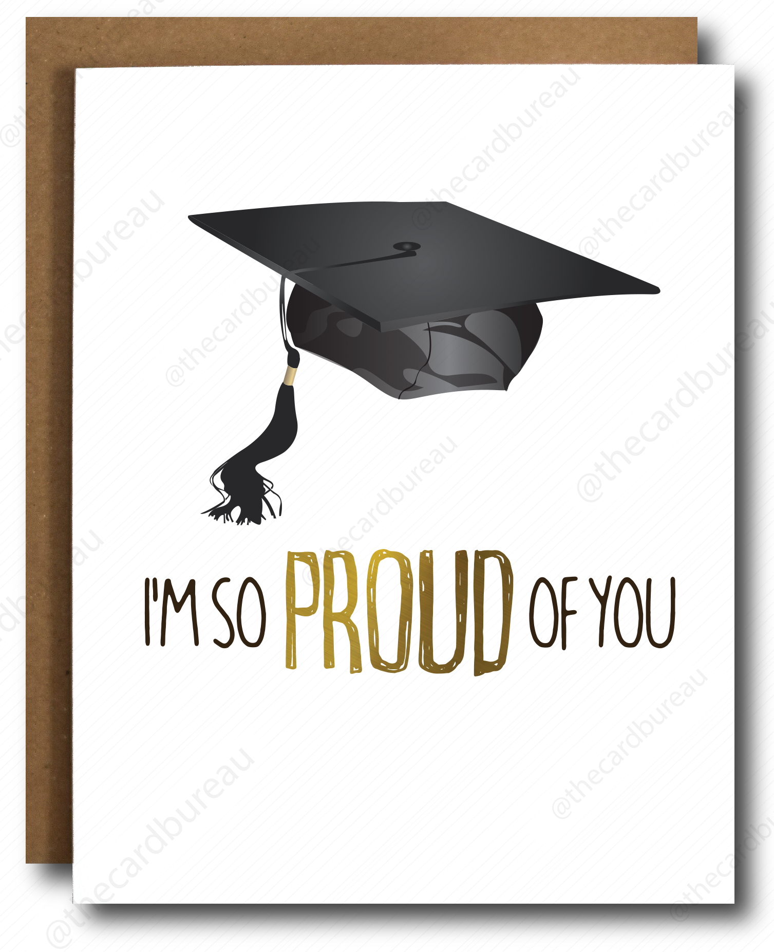 Gold Foil Proud Graduation Card