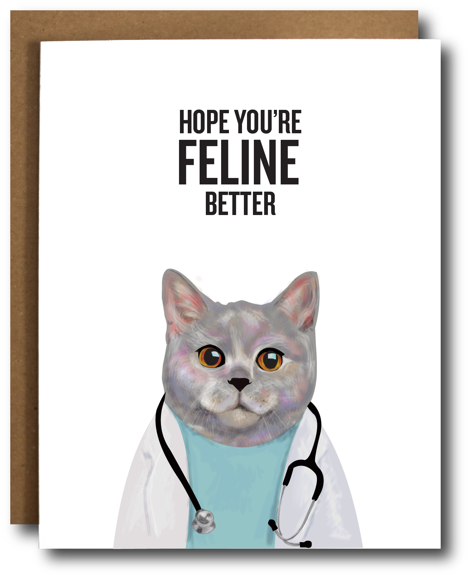 Feline Better Get Well Card
