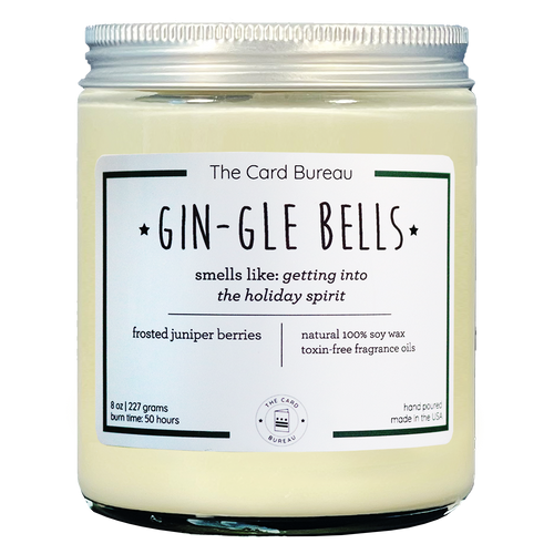 Gin-Gle Bells Christmas Candle