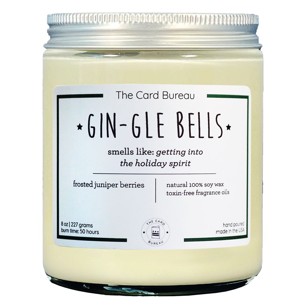 Gin-Gle Bells Christmas Candle