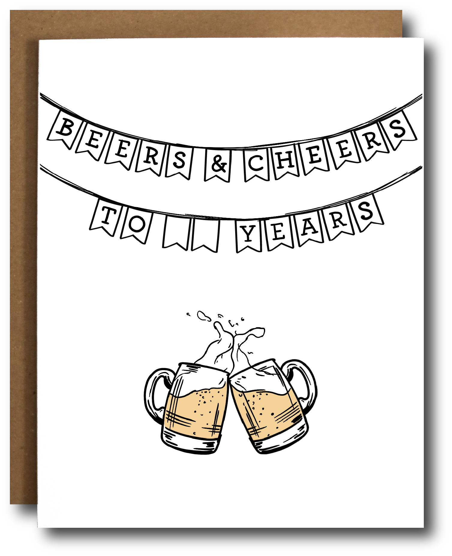Beers & Cheers Celebration Card