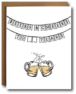 Beers & Cheers Celebration Card