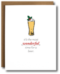 Wonderful Time for a Beer Christmas Card