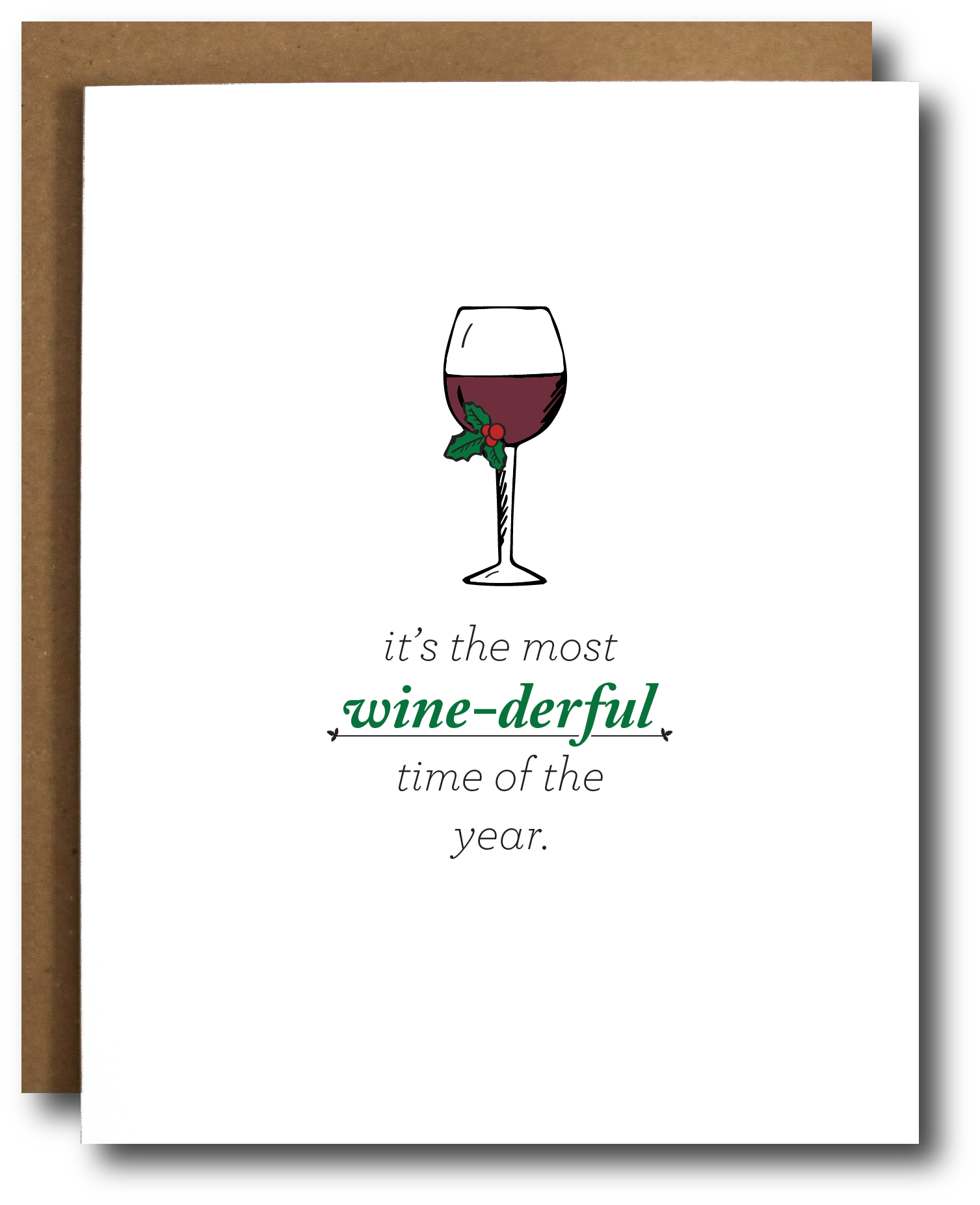 Wine-derful Time of Year Christmas Card