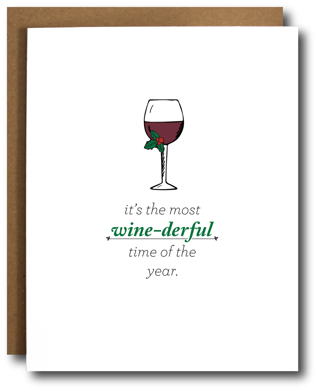 Wine-derful Time of Year Christmas Card