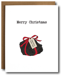 Beautiful Clean Coal Christmas Card