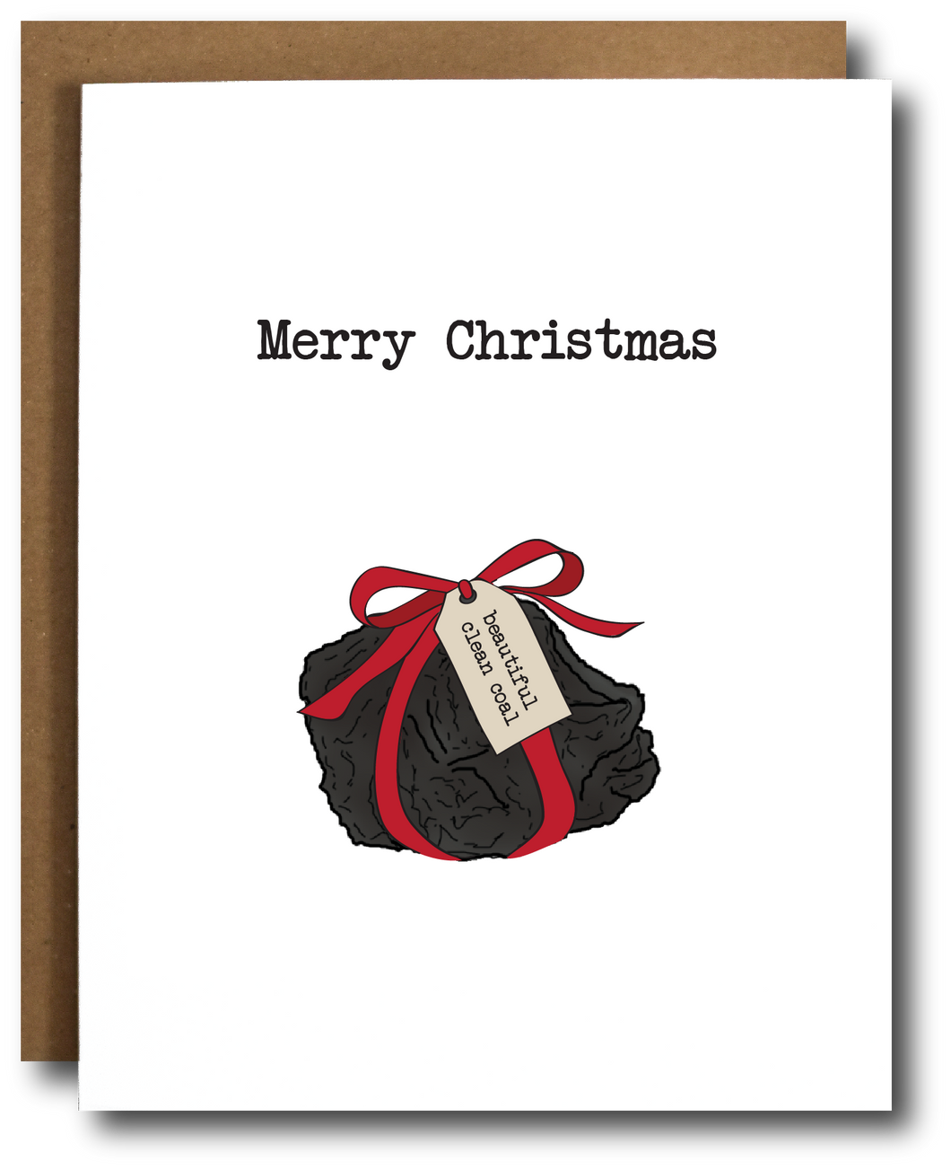 Beautiful Clean Coal Christmas Card