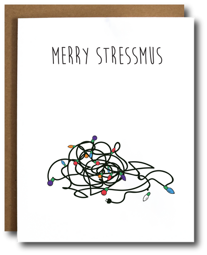 Merry Stressmus Funny Christmas Card