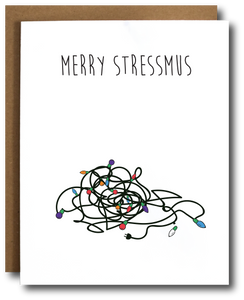 Merry Stressmus Funny Christmas Card