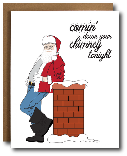 Casual Santa Christmas Card