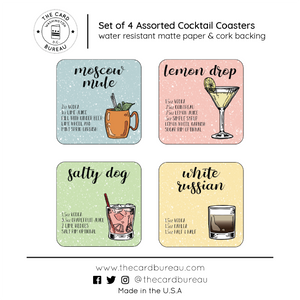 Vodka Cocktail Coaster Set