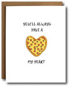 Pizza my Heart Love Card