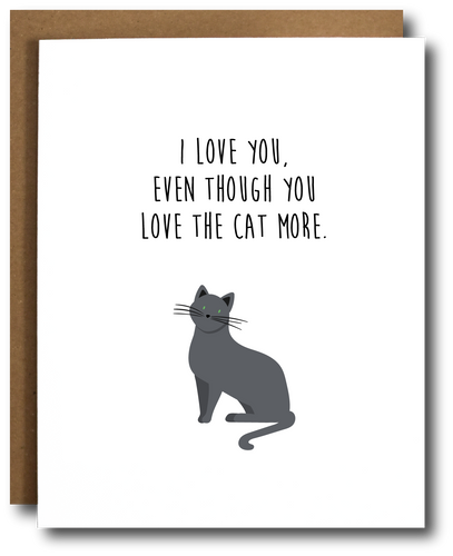 Love the Cat More Card